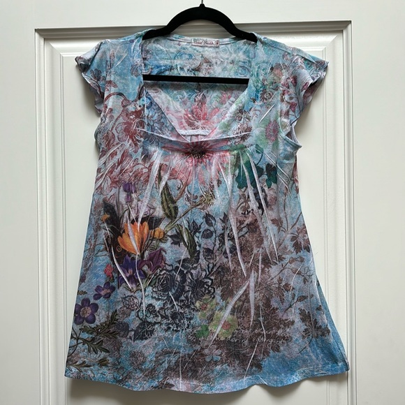 Gorgeous Silk Blend A-line T-shirt - Picture 1 of 9